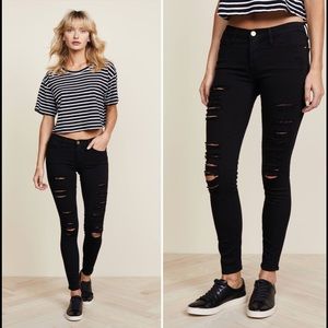 FRAME DENIM -Le High Skinny ripped jeans